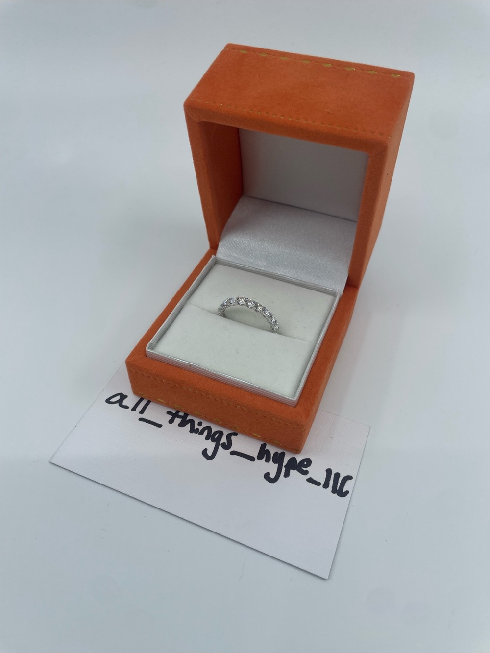 2CT Lab Diamond Eternity Band Ring 925 Sterling Silver VS-VVS E/F HPHT Size 7.25